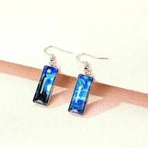 Starry night‎ Van Gogh earrings​​